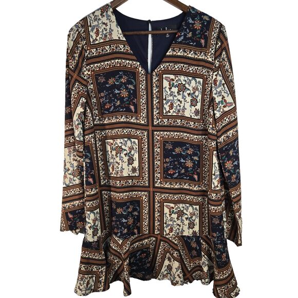 Lulus Boho Floral Shift Dress Womens Medium - Picture 1 of 6